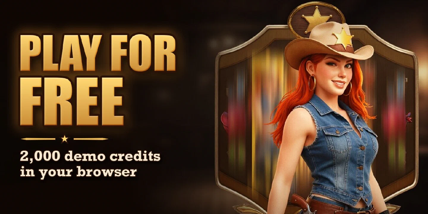 Play for free with 2,000 demo credits: the bounty queen beside the reel frame